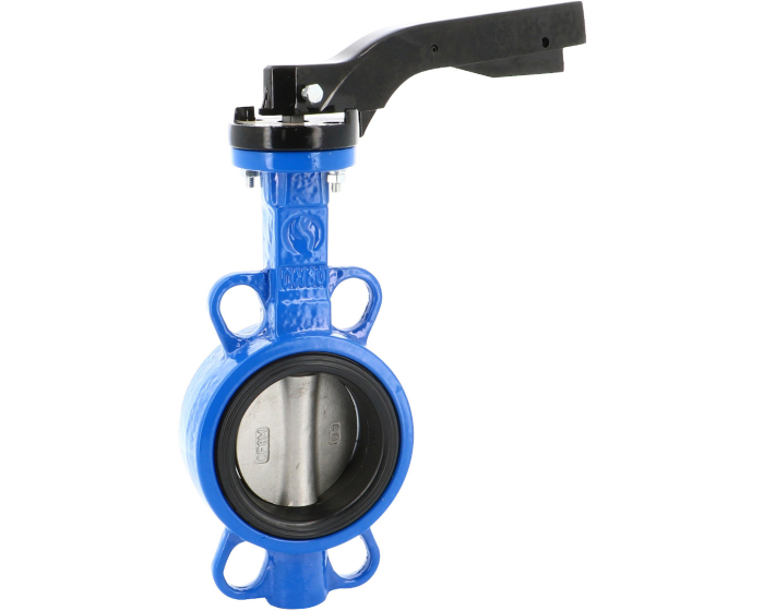 Ductile iron butterfly valve 1121 wafer CF8M disc/NBR seat lever DN32-40